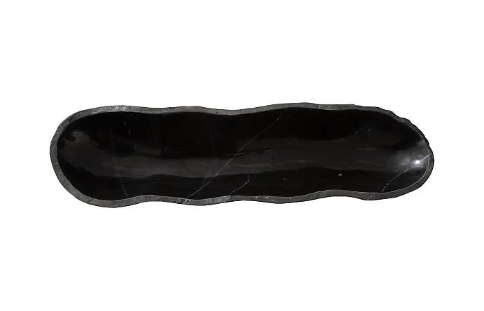 Aragonite Canoe Bowl, Black, Medium
